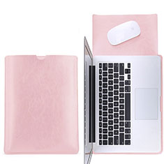Leder Handy Tasche Sleeve Schutz Hülle L17 für Apple MacBook 12 zoll Rosa