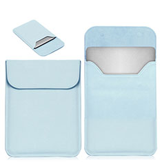 Leder Handy Tasche Sleeve Schutz Hülle L19 für Apple MacBook 12 zoll Hellblau