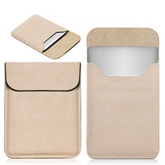 Leder Handy Tasche Sleeve Schutz Hülle L19 für Apple MacBook Air 13.3 zoll (2018) Gold