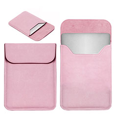 Leder Handy Tasche Sleeve Schutz Hülle L19 für Apple MacBook Air 13 zoll (2020) Rosa