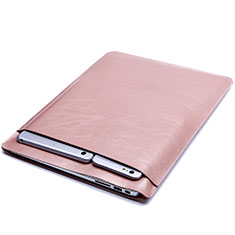 Leder Handy Tasche Sleeve Schutz Hülle L20 für Apple MacBook 12 zoll Rosegold