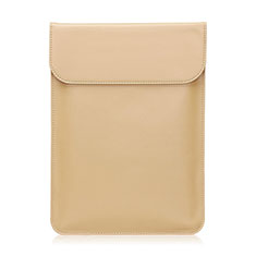Leder Handy Tasche Sleeve Schutz Hülle L21 für Apple MacBook Air 13.3 zoll (2018) Gold