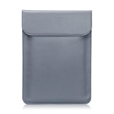 Leder Handy Tasche Sleeve Schutz Hülle L21 für Apple MacBook Air 13 zoll Grau