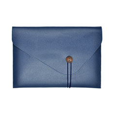 Leder Handy Tasche Sleeve Schutz Hülle L22 für Apple MacBook 12 zoll Blau