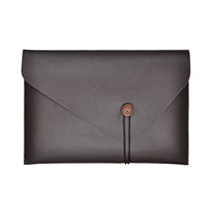 Leder Handy Tasche Sleeve Schutz Hülle L22 für Apple MacBook 12 zoll Braun