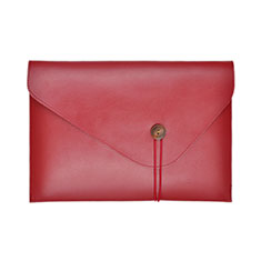 Leder Handy Tasche Sleeve Schutz Hülle L22 für Apple MacBook 12 zoll Rot