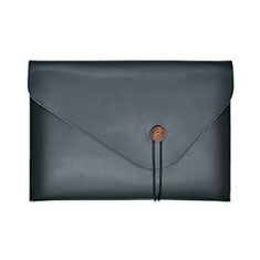 Leder Handy Tasche Sleeve Schutz Hülle L22 für Apple MacBook Air 11 zoll Schwarz