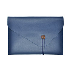 Leder Handy Tasche Sleeve Schutz Hülle L22 für Apple MacBook Air 13.3 zoll (2018) Blau