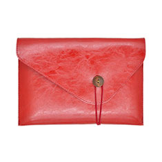 Leder Handy Tasche Sleeve Schutz Hülle L23 für Apple MacBook 12 zoll Rot
