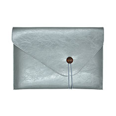 Leder Handy Tasche Sleeve Schutz Hülle L23 für Apple MacBook Air 13 zoll (2020) Silber
