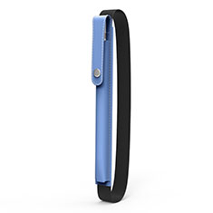 Leder Hülle Schreibzeug Schreibgerät Beutel Halter mit Abnehmbare Gummiband für Apple Pencil Apple iPad Pro 9.7 Blau