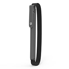 Leder Hülle Schreibzeug Schreibgerät Beutel Halter mit Abnehmbare Gummiband für Apple Pencil Apple iPad Pro 9.7 Grau