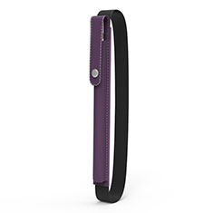 Leder Hülle Schreibzeug Schreibgerät Beutel Halter mit Abnehmbare Gummiband für Apple Pencil Apple iPad Pro 9.7 Violett