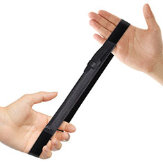 Leder Hülle Schreibzeug Schreibgerät Beutel Halter mit Abnehmbare Gummiband P03 für Apple Pencil Apple iPad Pro 10.5 Schwarz
