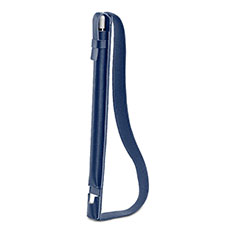 Leder Hülle Schreibzeug Schreibgerät Beutel Halter mit Abnehmbare Gummiband P04 für Apple Pencil Apple iPad Pro 10.5 Blau
