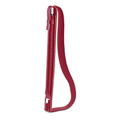 Leder Hülle Schreibzeug Schreibgerät Beutel Halter mit Abnehmbare Gummiband P04 für Apple Pencil Apple iPad Pro 12.9 Rot