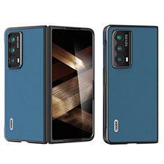 Luxus Leder Hülle Handyhülle und Kunststoff Schutzhülle Hartschalen Tasche BH1 für Huawei Honor Magic Vs2 5G Blau
