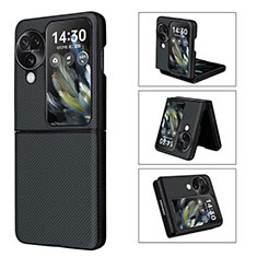 Luxus Leder Hülle Handyhülle und Kunststoff Schutzhülle Hartschalen Tasche BY1 für Oppo Find N3 Flip 5G Grün