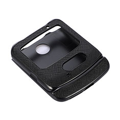 Luxus Leder Hülle Handyhülle und Kunststoff Schutzhülle Hartschalen Tasche S01 für Motorola Moto RAZR (2022) 5G Schwarz