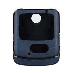Luxus Leder Hülle Handyhülle und Kunststoff Schutzhülle Hartschalen Tasche S02 für Motorola Moto RAZR (2022) 5G Blau