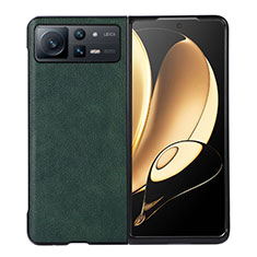 Luxus Leder Hülle Handyhülle und Kunststoff Schutzhülle Hartschalen Tasche S03 für Xiaomi Mix Fold 2 5G Grün