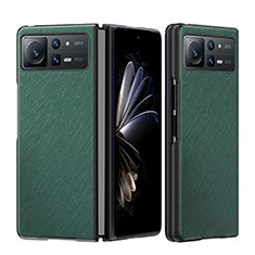 Luxus Leder Hülle Handyhülle und Kunststoff Schutzhülle Hartschalen Tasche S08 für Xiaomi Mix Fold 2 5G Grün