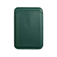 Luxus Leder Wallet Schutzhülle mit Mag-Safe Magnetic Magnetisch für Apple iPhone 12 Grün