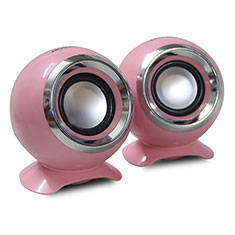 Mini Lautsprecher Stereo Speaker für Motorola Moto G71s 5G Rosa