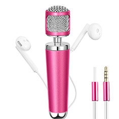 Mini-Stereo-Mikrofon Mic 3.5 mm Klinkenbuchse für Oppo Find X3 Lite 5G Rosa