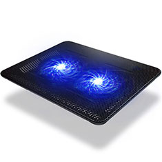 NoteBook Halter Halterung Kühler Cooler Kühlpad Lüfter Laptop Ständer 9 Zoll bis 14 Zoll Universal S01 für Apple MacBook Pro 13 zoll (2020) Schwarz