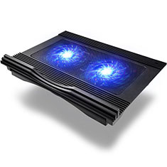 NoteBook Halter Halterung Kühler Cooler Kühlpad Lüfter Laptop Ständer 9 Zoll bis 16 Zoll Universal M10 für Huawei MateBook D14 (2020) Schwarz