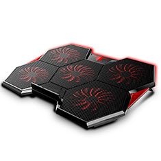 NoteBook Halter Halterung Kühler Cooler Kühlpad Lüfter Laptop Ständer 9 Zoll bis 16 Zoll Universal M11 für Samsung Galaxy Book Flex 13.3 NP930QCG Schwarz