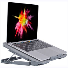 NoteBook Halter Halterung Kühler Cooler Kühlpad Lüfter Laptop Ständer 9 Zoll bis 16 Zoll Universal M16 für Apple MacBook 12 zoll Silber