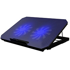 NoteBook Halter Halterung Kühler Cooler Kühlpad Lüfter Laptop Ständer 9 Zoll bis 16 Zoll Universal M19 für Apple MacBook 12 zoll Schwarz