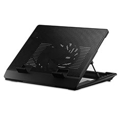 NoteBook Halter Halterung Kühler Cooler Kühlpad Lüfter Laptop Ständer 9 Zoll bis 16 Zoll Universal M23 für Apple MacBook Pro 13 zoll (2020) Schwarz