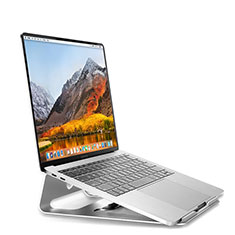 NoteBook Halter Halterung Laptop Ständer Universal S04 für Apple MacBook Air 13.3 zoll (2018) Silber