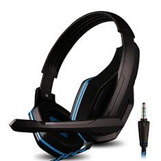 Ohrhörer Stereo Sport Headset In Ear Kopfhörer H51 für Sony Xperia XA2 Ultra Blau