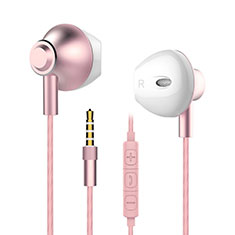 Ohrhörer Stereo Sport Kopfhörer In Ear Headset H05 für Huawei Mate 40E Pro 4G Rosa