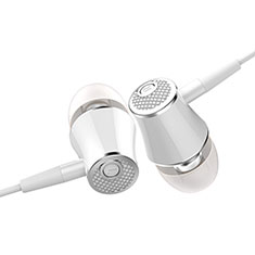 Ohrhörer Stereo Sport Kopfhörer In Ear Headset H06 für Sony Xperia C5 Ultra Weiß