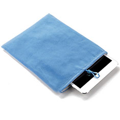 Samt Handy Tasche Schutz Hülle für Apple iPad 4 Hellblau