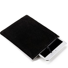 Samt Handy Tasche Schutz Hülle für Apple iPad Air Schwarz