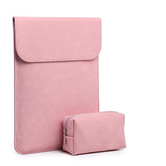 Samt Handy Tasche Schutz Hülle für Apple MacBook 12 zoll Rosa