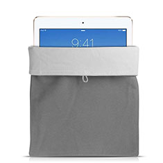 Samt Handy Tasche Schutz Hülle für Samsung Galaxy Tab A6 10.1 SM-T580 SM-T585 Grau