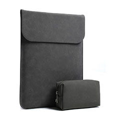 Samt Handy Tasche Schutz Hülle L02 für Huawei Honor MagicBook 14 Schwarz