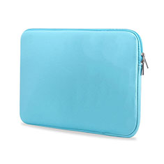Samt Handy Tasche Schutz Hülle L04 für Huawei Honor MagicBook 14 Hellblau