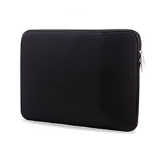Samt Handy Tasche Schutz Hülle L04 für Huawei Honor MagicBook 14 Schwarz