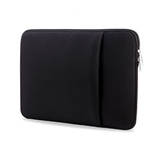 Samt Handy Tasche Schutz Hülle L05 für Huawei Honor MagicBook 14 Schwarz