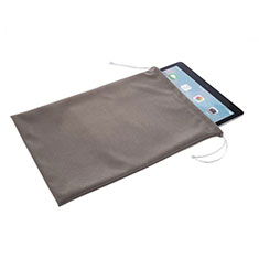Samt Handytasche Sleeve Hülle für Samsung Galaxy Tab 4 10.1 T530 T531 T535 Grau