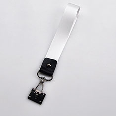 Schlüsselband Schlüsselbänder Lanyard K06 für LG L Bello 2 Weiß
