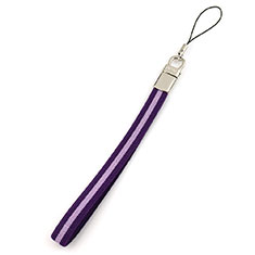 Schlüsselband Schlüsselbänder Lanyard W07 für Samsung Galaxy A12 Violett